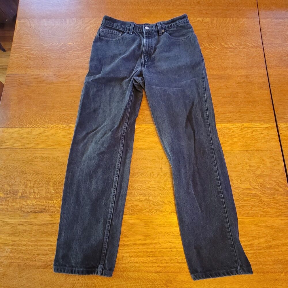Levi's 901 Men's Relaxed Straight Leg Jeans Black 2011 Cotton 34x32